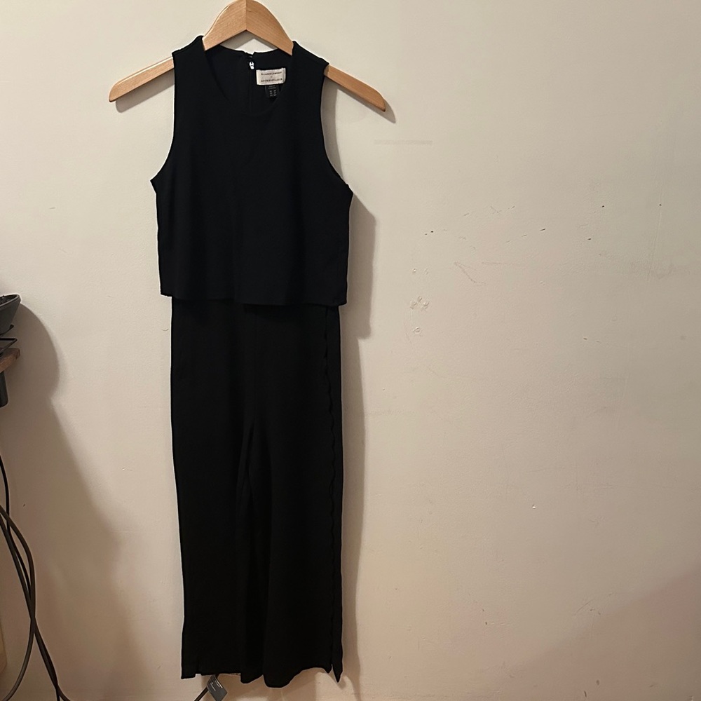 Anthropologie Essential Black Jumpsuit